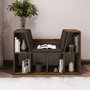 Hanah Home Estantería Livora Rustic Walnut